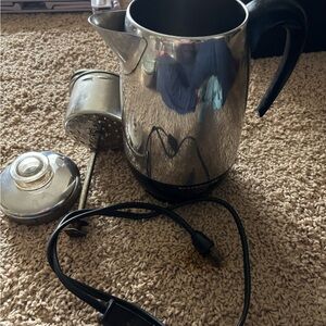 Farberware Silver and Black Electric Percolator